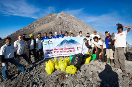 Limpieza del Monte Merapi