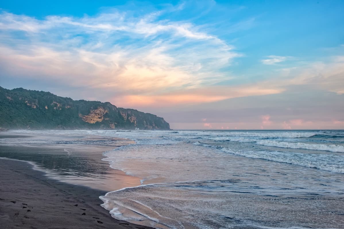La playa de Parangtritis